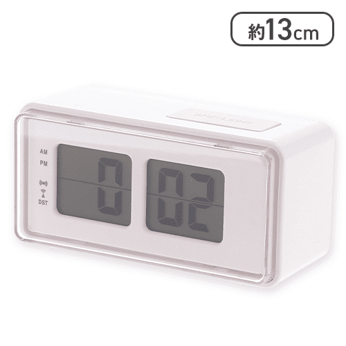 電波デジタル置時計　レトロポップＷＨ