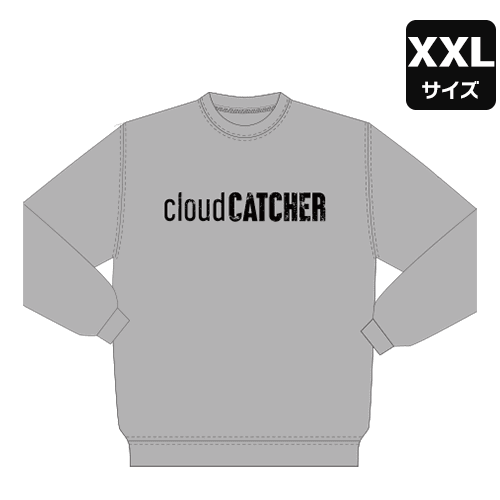 【XXL/グレー】Textlogo トレーナー