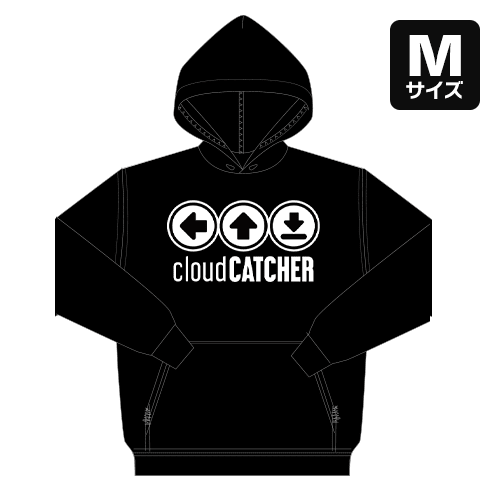 【M/ブラック】PlayButton パーカー