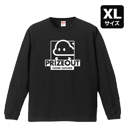【XL/ブラック】PRIZEOUT ロングTシャツ