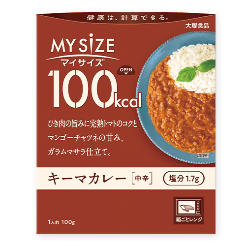 100kcalマイサイズ キーマカレー 中辛※賞味期限:2026/09/30＜50CPキャッチャー＞