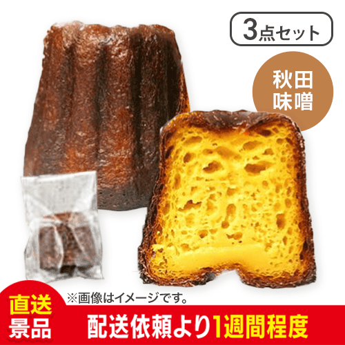 【3点セット】【秋田味噌】僕が彼女のためにつくったカヌレ：直送