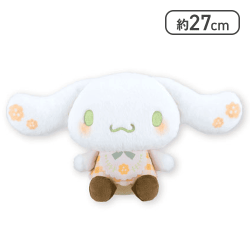 【シナモロール】サンリオキャラクターズ フラワーカントリードールBIGタイプ1