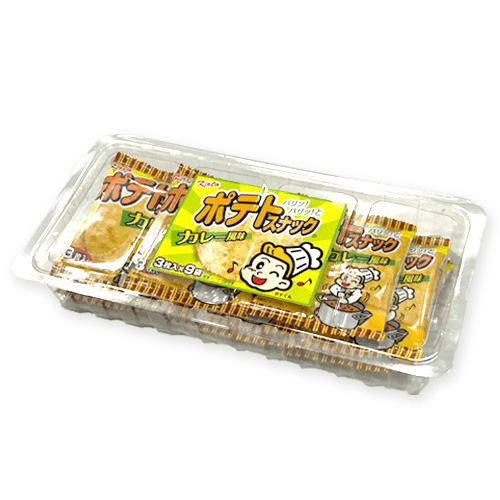 【カレー】ポテトスナック透明トレー※賞味期限:2026/11/22