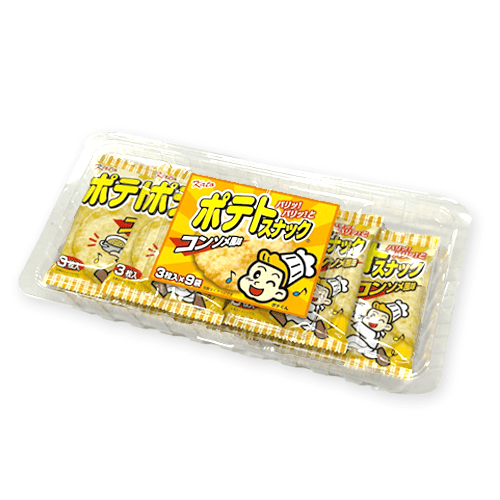 【コンソメ】ポテトスナック透明トレー※賞味期限:2026/11/21