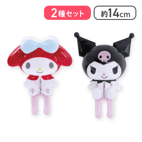 【マイメロディ(レッド)＆クロミ(ブラック)】マイメロディ?クロミ 洗濯ばさみ