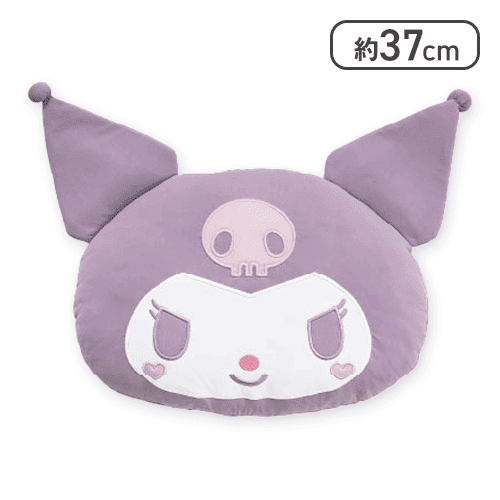 【クロミ】サンリオキャラクターズ ハートほっぺひんやりフェイスクッション 
