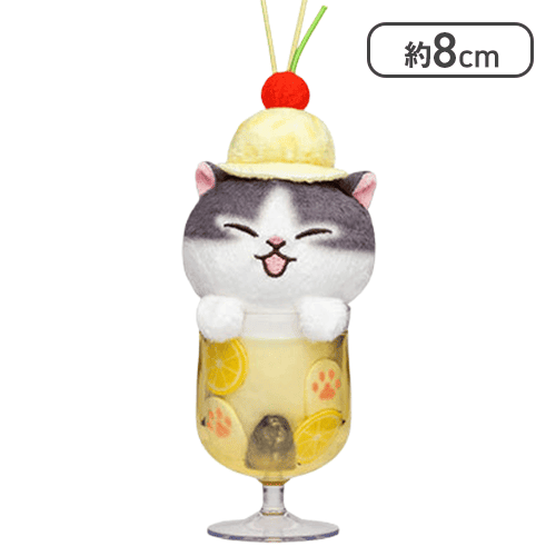 【レモン】mofusandクリームソーダにゃんマスコット