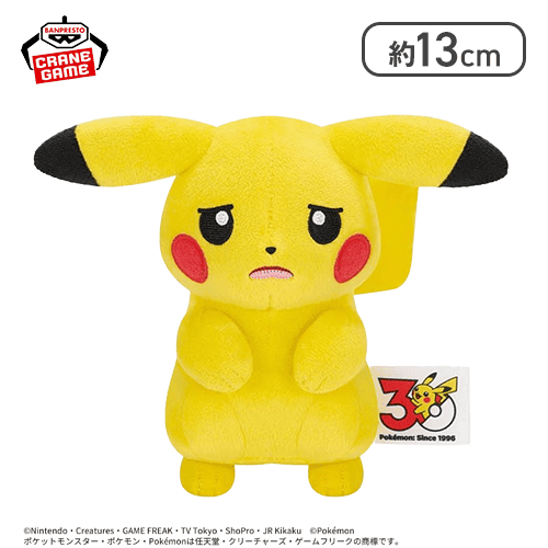 【困り顔】ポケットモンスター いろんなおかおぬいぐるみ〜ピカチュウ〜30th Anniversary