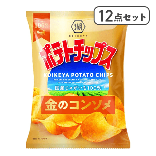 【12点セット】ポテトチップス 金のコンソメ※賞味期限:2027/02/28