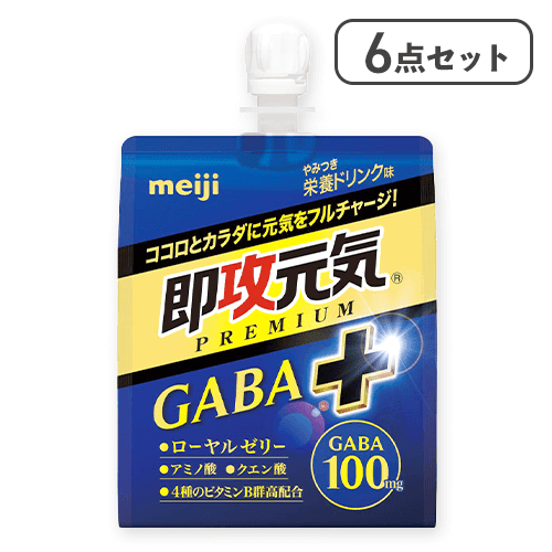 【6点セット】即攻元気ゼリー GABA＋ やみつき栄養ドリンク味※賞味期限:2027/04/30