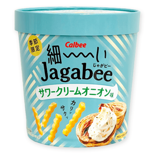 AM細ーいJagabee サワークリームオニオン味バーレルBOX(SS)※賞味期限:2027/01/31