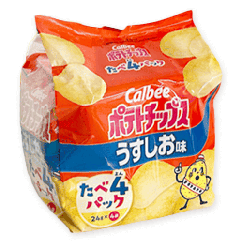 【うすしお】ポテトチップスたべよんパック※賞味期限:2027/01/31