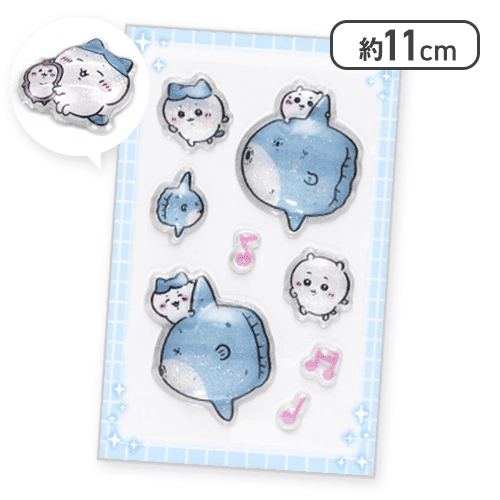 【ブルー】ちいかわ PUKU CHURU seal2＜50CPキャッチャー＞