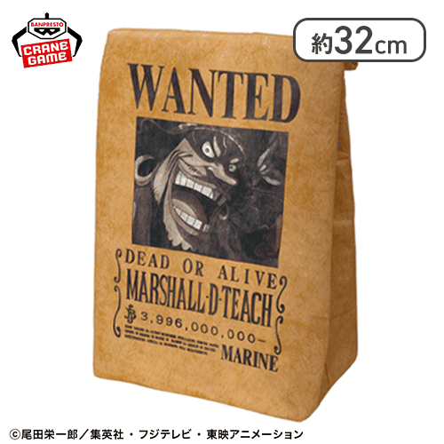 【マーシャル・D・ティーチ】ワンピース 手配書保冷バッグ