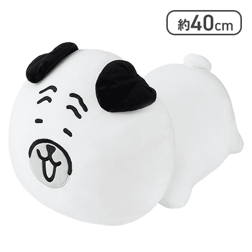 【パグ】ナガノキャラクターズもっちるねそべりBIGぬいぐるみ2