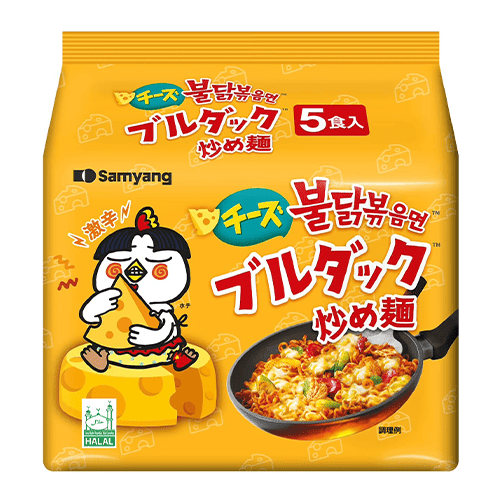 チーズブルダック炒め麺袋(5P)※賞味期限:2027/07/30