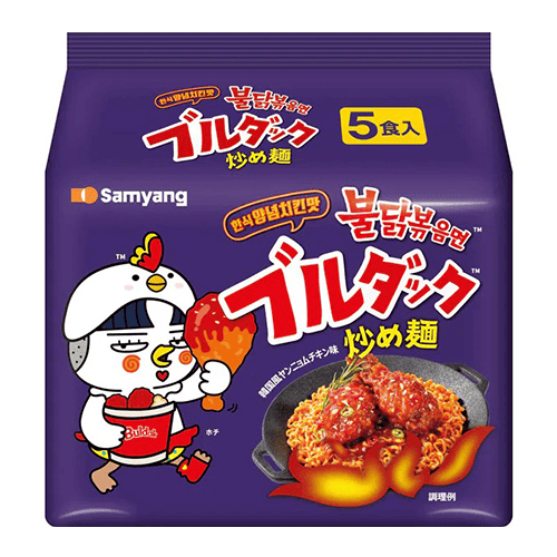 ヤンニョムチキン味ブルダック炒め麺袋(5P)※賞味期限:2027/08/15