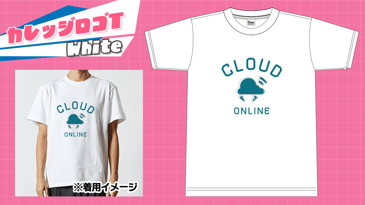 カレッジロゴTホワイト