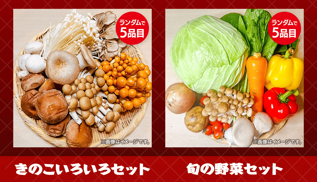 キノコ、野菜セット