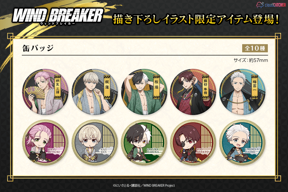 WIND BREAKER 缶バッジ