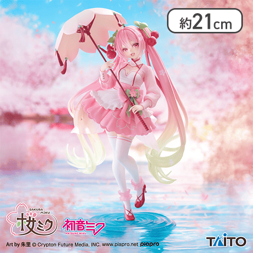 桜ミク　AMP＋ フィギュア～桜ドレスver.～