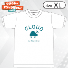 【ホワイト/XL】College-Tshirt