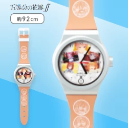 【A:ピンク】五等分の花嫁∬ 大きな壁掛け腕時計