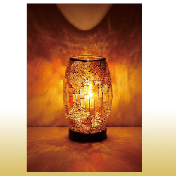 【数量限定】イシグロ デザインモザイクランプ クリムト イエロー