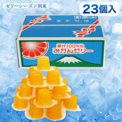 【ゼリーシーズン到来】果汁100%ゼリー みかん味
