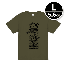 【L/オリーブ】限定トリプルネームTシャツ