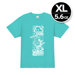 【XL/アクア】限定トリプルネームTシャツ