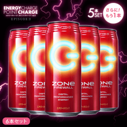 【エナジーチャージ】サントリー ZONe FIREWALL缶500ml 5本セット+もう1本オマケ