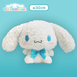 【A:ブルーリボン】シナモロールローズボアBIGぬいぐるみ