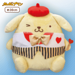 【B:ウインク】ポムポムプリンハートのトランプ妖精BIGぬいぐるみーポムポムプリンー