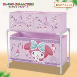 【マイメロディ】サンリオキャラクターズ ハピネス3ボックス付き収納ケース