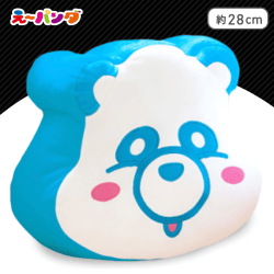 【A:青】え〜パンダもっちりフェイスクッション〜2021 ver.〜2