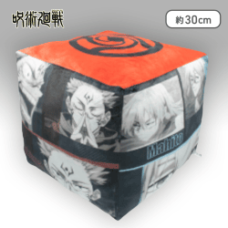 【ブラック&レッド】呪術廻戦 キューブクッション