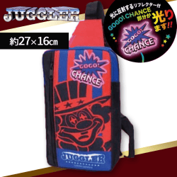 【レッド】JUGGLER リフレクター付きボディバッグ