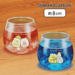 【ねこ&しろくま ぺんぎん?&ぺんぎん】すみっコぐらし ぺんぺんフルーツバケーション ゆらゆらペアグラス