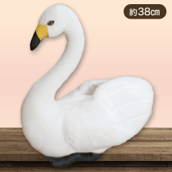 【白鳥】リアルなアニマルぬいぐるみ ニワトリとハクチョウ