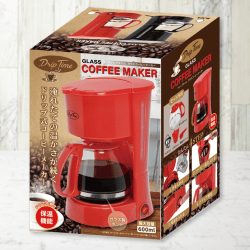 【レッド】Drip Time ガラスコーヒーメーカー