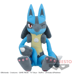 【ルカリオ】ポケットモンスター しっぽみてみて! でっかいぬいぐるみ〜ミュウ・ルカリオ〜