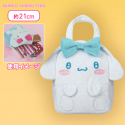 【シナモロール】 サンリオキャラクターズ おおきなリボンのふわふわバッグ