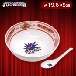 【ホワイト】ジャグラー ラーメンどんぶり&レンゲセット