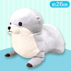 【ライトグレー】くったりカワウソもちふわ