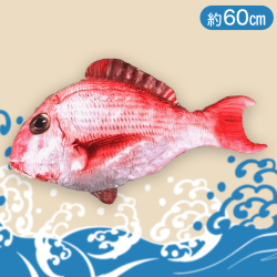 60cmジャンボ鯛ぬいぐるみ