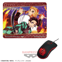 【竈門炭治郎・煉獄杏寿郎】鬼滅の刃 光るマウスとマウスパッドvol.2