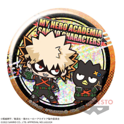 【爆豪勝己×バッドばつ丸】僕のヒーローアカデミア×サンリオキャラクターズ ホログラム缶バッジ
