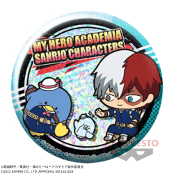 【轟焦凍×タキシードサム】僕のヒーローアカデミア×サンリオキャラクターズ ホログラム缶バッジ